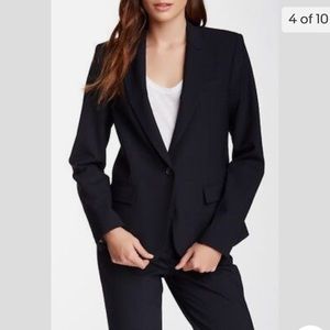 Theory woman’s black Gabe B2Urban one button blazer jacket